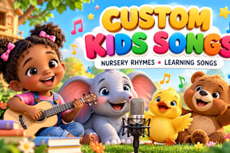 create custom nursery rhymes and kids songs for children