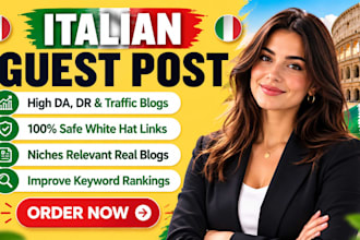 get you italian guest post backlinks from authoritative italian websites
