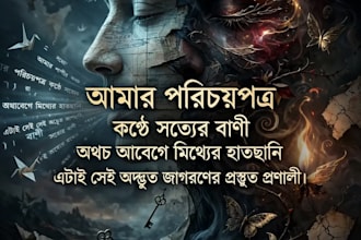 write deep bengali poetry and captions