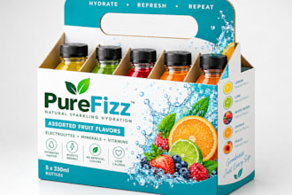 create beverage packaging, drink ware, and custom bottle design