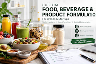 develop custom food, beverage and product formulations