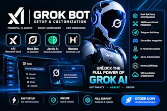 setup grok bot grok ai agent xai research lead xai grok bot jarvis ai hermes