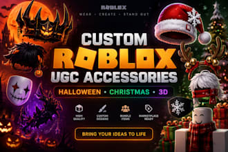 halloween and christmas roblox ugc accessories and bundles, roblox items