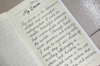 do beautiful handwriting, cursive and handwritten notes