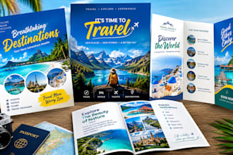 l create tourism flyers, travel brochures and tour posters