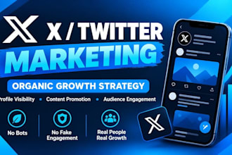 promote your twitter x account with organic marketing