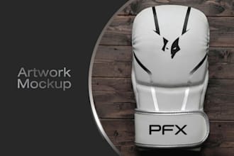 design boxing gloves, MMA shorts, and combat equipment