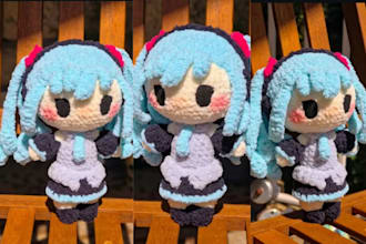create handmade crochet keychains, custom plushies, and amigurumi charms