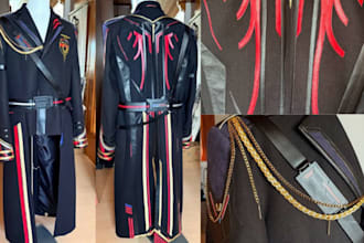 sew custom fabric cosplay costume cosplay halloween outfit with sewing pattern
