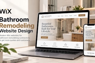 professional wix website for remodeling contractors