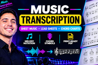 transcribe your music into sheet music midi lead sheets and chord charts