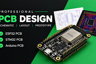 do pcb design, pcb layout, schematic design, esp32 pcb, stm32 pcb, arduino pcb