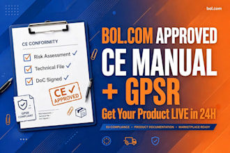 create ce manual and gpsr compliance docs for bolcom eu