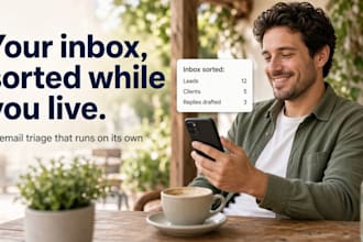 build an ai automated inbox triage, lead scraping, and content repurposing