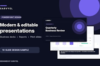 design a modern editable powerpoint presentation