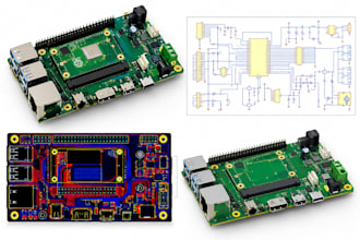 design raspberry pi cm4 carrier board pcb and schematic