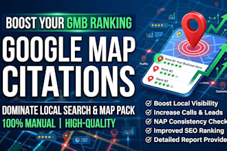 create google map citations for local seo and gmb ranking