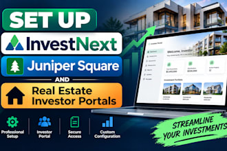 setup investnext juniper square and real estate investor portals