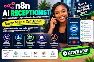 build n8n ai receptionist bland ai retell ai ai agent ghl appointment booking