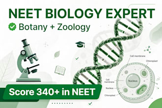 be your expert biology botany and zoology tutor for neet medical students