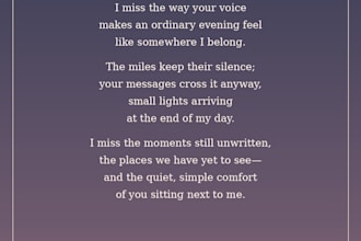 write original poems, letters, and creative messages