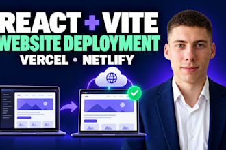 deploy your react or vite website to vercel or netlify