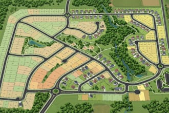 create 2d subdivision maps, lot layouts, estate maps and residential maps