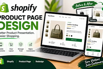 design shopify product page, product page redesign