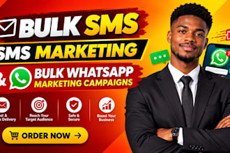 provide bulk SMS, SMS marketing and whatsapp marketing campaigns