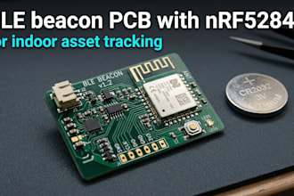 design ble beacon pcb with rf52840 for indoor asset tracking