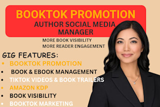 create booktok promotion videos booktok author smm ebook marketing