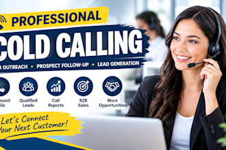 be cold caller for b2b sales and lead generation