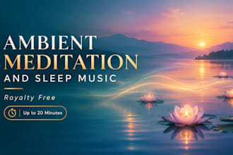 compose royalty free ambient meditation and sleep music for youtube and apps