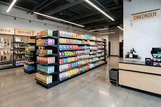 design retail layouts, display shelving, gondola units and store setup