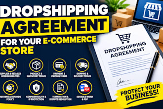 prepare a dropshipping agreement for your e commerce stor
