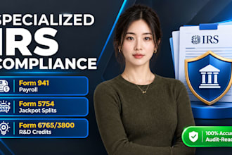 prepare form 6765 r and d credits form 5754 jackpot splits and form 941 pnayroll