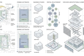 create architectural diagrams, mapping and presentation graphics