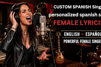write and sing custom personalized spanish song, cancion personalizada regaloe