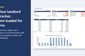 build a custom landlord tracker in excel preloaded with your properties