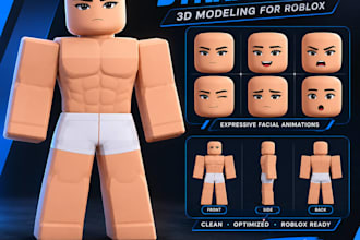 create custom 3d models and roblox game assets