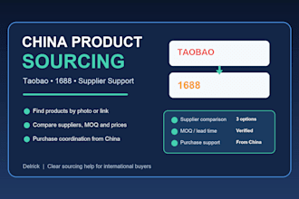 help me source and purchase products from taobao or 1688 in china