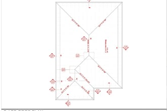 redraw 2d roof plan and foundation, drainage layout for permit, structural plan