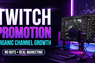 promote your twitch channel and livestream viewers organically