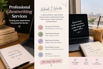 write heartfelt personal life stories and inspirational stories
