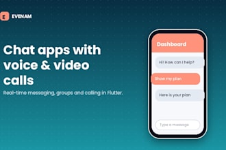 build a flutter chat app with voice and video calling