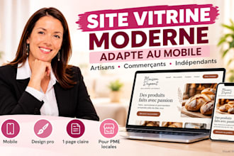 créer des sites vitrines modernes et adaptés aux mobiles