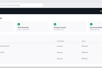 set up your amazon or flipkart seller store and listings