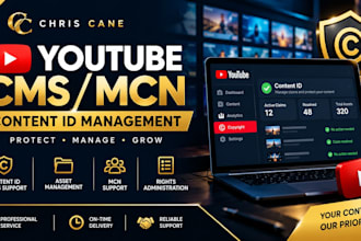 manage your youtube cms, mcn, and content id claims