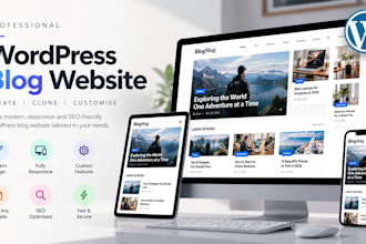 design a professional wordpress blog website