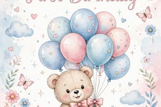 design aesthetic birthday and wedding card in canva